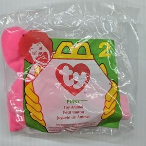 Ty Teenie Beanie Babies “Pinky” The Flamingo 1996 #2 McDonald’s NEW Unopened